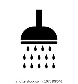 Shower icon in trendy flat style isolated on white background. Shower icon page symbol for your web site design app, UI. Vector illustration.