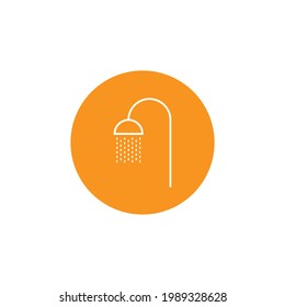 shower icon in trendy flat style isolated on white background