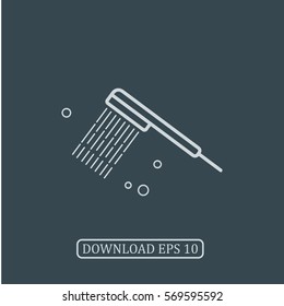 Shower icon vector