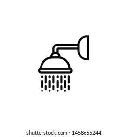 shower icon vector. beautiful bath icon vector. web design and mobile design. white background