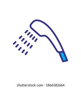 Shower icon, vector, color style design