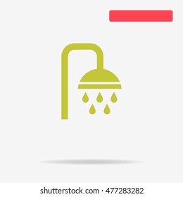 Shower icon. Vector concept illustration for design.