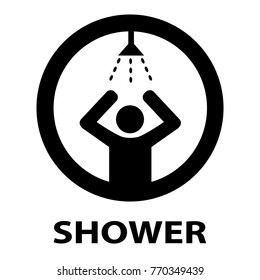 Shower icon. Vector concept illustration for design.