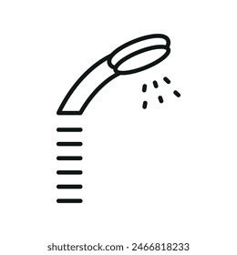 Icono de ducha Plantillas de diseño de Vector simple y moderno