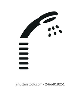 Icono de ducha Plantillas de diseño de Vector simple y moderno