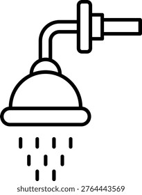 Shower Icon Vector Element line icon design vector icons
