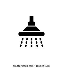 Duschsymbol, Vektorgrafik, Design im Stil der Glyphe