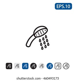 Shower icon. Vector illustration.