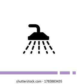 shower icon. Vector illustration EPS 10.