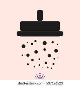 Shower, icon, vector illustration EPS 10