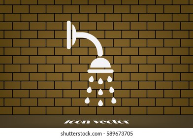 Shower icon vector illustration eps10