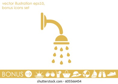 Shower icon vector illustration eps10
