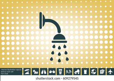 Shower icon vector illustration eps10