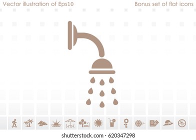 Shower icon vector illustration eps10