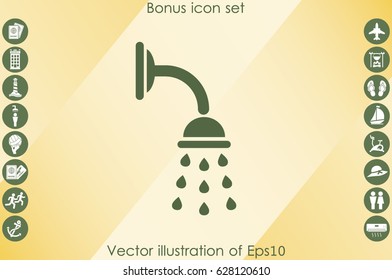 Shower icon vector illustration eps10