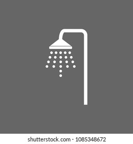 Shower icon. Vector illustration, flat, design.