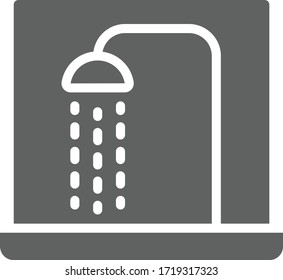 shower icon vector illustration flat