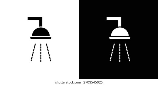 Shower icon. Vector illustration. Flat design.