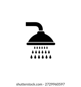 Shower icon, vector illustration. Flat design style. vector shower icon