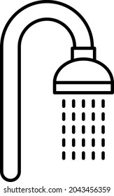 Shower icon vector image. Can also be used for web apps, mobile apps and print media.
