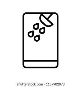 Shower icon vector isolated on white background, Shower transparent sign