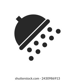 shower icon, vector isolated symbol