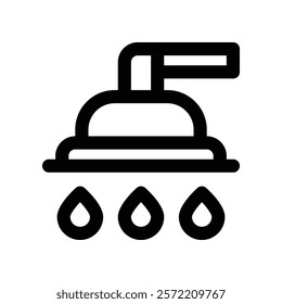 shower icon. vector line icon for your website, mobile, presentation, and logo design.