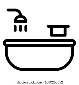 shower icon vector pictogram mark symbol