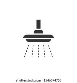 Shower Icon vector sign isolated for graphic and web design. Shower symbol template color editable on white background.
