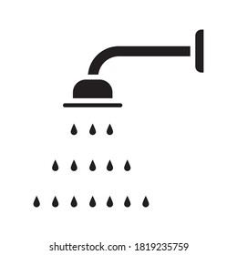 shower icon vector sign isolated on background. shower symbol template 