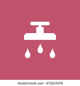 shower icon. vector sign symbol on white background