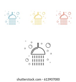 Shower icon. Vector sign for web graphics.