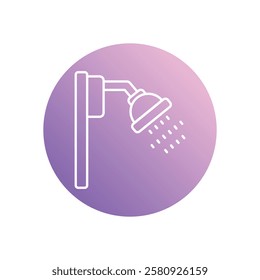 Shower icon vector stock illustration