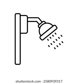 Shower icon vector stock illustration