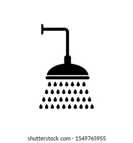 Shower icon vector. Shower symbol for bathing