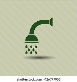 shower icon vector symbol flat eps jpg app web concept website