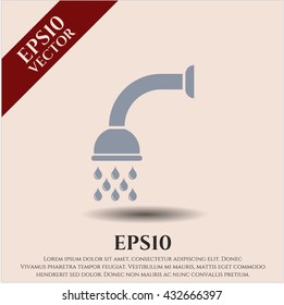 shower icon vector symbol flat eps jpg app web concept website