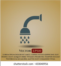 símbolo del vector de la ducha pesos planos jpg sitio web de la aplicación