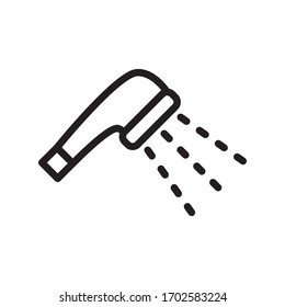 Shower icon vector symbol template