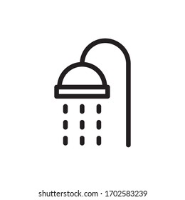 Shower icon vector symbol template