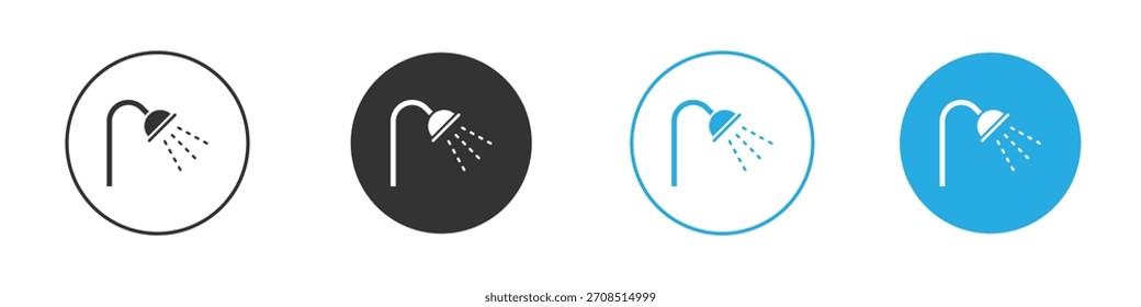 Shower icon For web, mobile.Vector Illustration