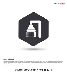 Shower Icon White Background icon template