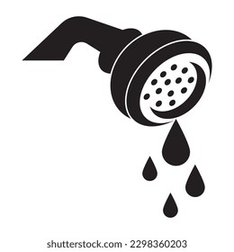 Shower icon,logo illustration design template.