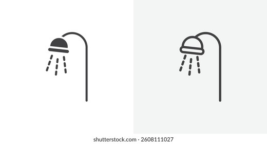 Shower icons design. vector icons for ui designs