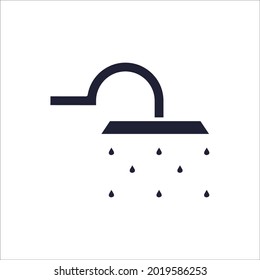 Shower icons symbol vector elements for infographic web
