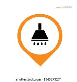 Shower icon.vector illustration.