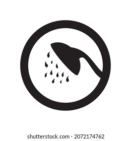 shower shower illustration with circle, vector logo, vector icon.