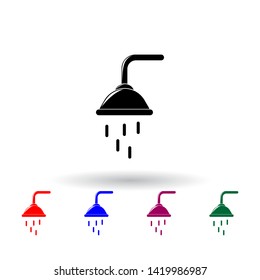 shower illustration multi color icon. Elements of spa set. Simple icon for websites, web design, mobile app, info graphics