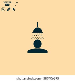 Shower image vector icon
