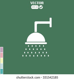 Shower image vector illustration